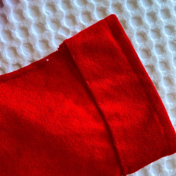 Vintage 1970s Red Wool Button Down Dress Sz 12 - Picture 7 of 11